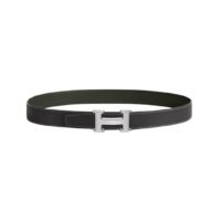 Fibbia da cintura H & Pelle reversibile per cintura 32 mm