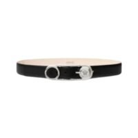 SAFETY PIN CINTURA IN PELLE 3 CM