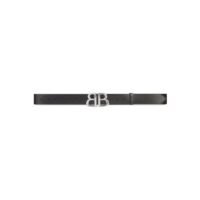 Gucci x Balenciaga The Hacker Project BB Cintura in pelle di vitello Nero/Argento