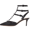 DÉCOLLETÉ ROCKSTUD IN VERNICE CON CINTURINI E BORCHIE IN TONO 65MM