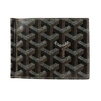 Goyard Saint Thomas Money Clip Portafoglio Goyardine Nero Marrone chiaro