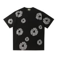 T-shirt Denim Tears Grey Clouds Black