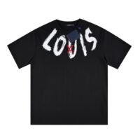 T-shirt Louis Vuitton Brushstroke Logo Black