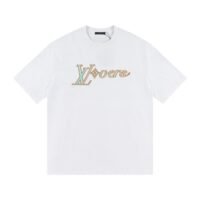 T-shirt Louis Vuitton LV White LVovers Design