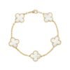 Alhambra Bracelet, 5 Motifs Yellow Gold