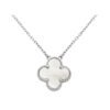 Vintage Alhambra Pendant  White Gold